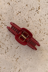 Georgie Claw Clip - Sangria Shimmer - The Self Styler