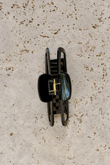 Sadie Acetate Hair Claw Clip - Black - The Self Styler
