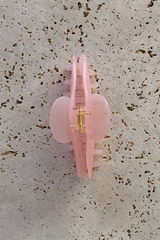 Sophia Acetate Hair Claw Clip - Pink - The Self Styler