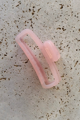 Sadie Acetate Hair Claw Clip - Pink - The Self Styler