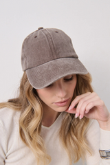 Christina Baseball Cap - Vintage Brown - The Self Styler
