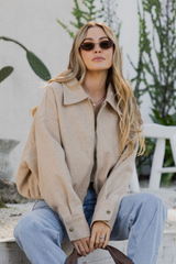 Zayne Bomber Jacket - Oat