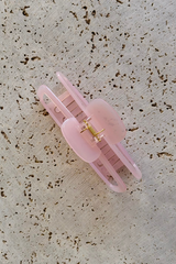 Sadie Acetate Hair Claw Clip - Pink - The Self Styler