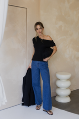 Avalon Off-The-Shoulder Top - Black