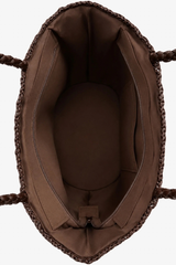 Mercato Straw Tote Bag - Brown