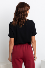 Lakey Relaxed-Fit Top - Black - The Self Styler