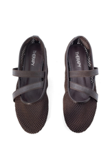 District Mesh Ballet Flats - Chocolate