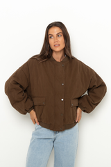 Finn Bomber Jacket - Deep Olive - The Self Styler