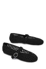 Asher Woven Ballet Flats - Black