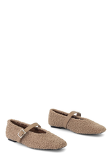 Tilt Teddy Ballet Flats - Mocha