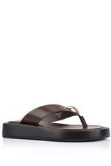 Bosley Platform Thongs - Choc - The Self Styler