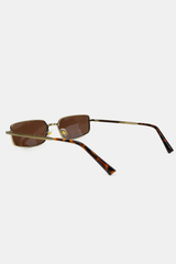 Gwenyth Polarised Metal Frame Sunglasses - Brown