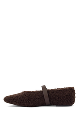Tilt Teddy Ballet Flats - Chocolate