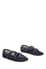 District Mesh Ballet Flats - Black