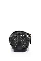Eunice Mesh Mary Jane Flats - Black
