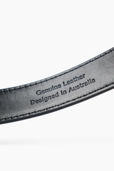 Greta Genuine Leather Belt - Taupe/Gold