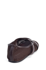 District Mesh Ballet Flats - Chocolate