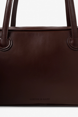 Brenna East-West Shoulder Bag - Chocolate