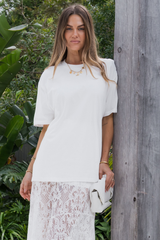 Sonny Relaxed-Fit Tee - White - The Self Styler