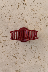 Posie Loop Hair Claw Clip - Sangria Shimmer - The Self Styler