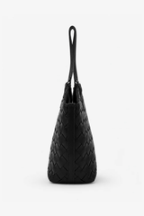Kaia Woven Tote Bag - Black