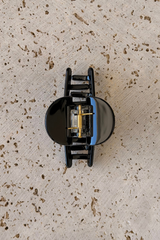 Leah Acetate Loop Hair Claw Clip - Black - The Self Styler