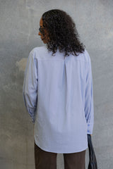 Aston Cotton Shirt - Chalk Blue