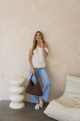 Avalon Off-The-Shoulder Top - Ivory Cream