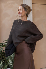 Bonnie Knit Jumper - Chocolate