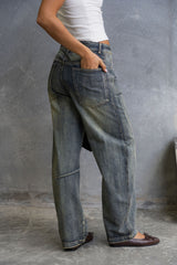 Dion Barrel Denim Jeans - Acid Wash
