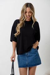 Koah Boxy-Fit Tee - Black