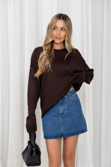 Dylan Denim Mini Skirt - Mid Wash Blue