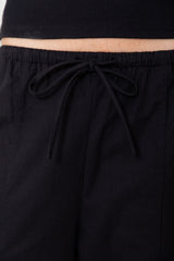 Georgie Barrel Leg Pants - Black