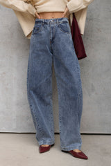 Hudson Barrel Denim Jeans - Acid Wash