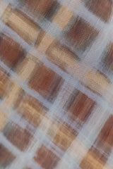 Hunter Plaid Mesh Maxi Skirt - Choc and Blue