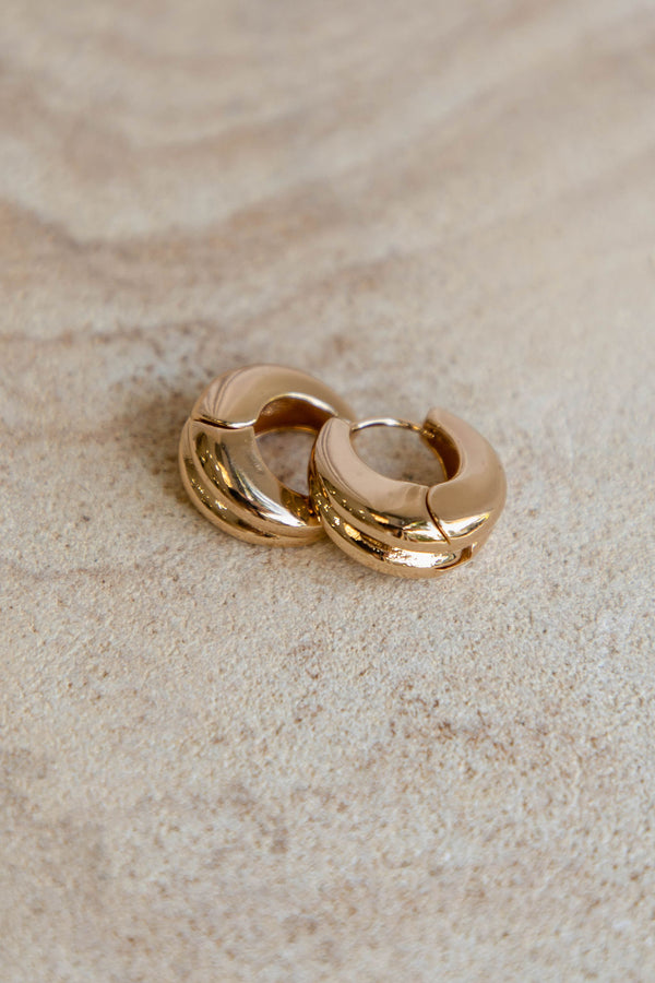 Layered Statement Hoop Earrings - Gold - The Self Styler