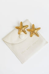 Laguna Starfish Stud Earrings - Gold - The Self Styler