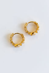 Rhodes Hoop Earrings - Gold - The Self Styler