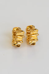 Rhodes Hoop Earrings - Gold - The Self Styler