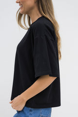 Koah Boxy-Fit Tee - Black - The Self Styler