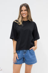 Koah Boxy-Fit Tee - Black - The Self Styler
