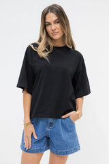 Koah Boxy-Fit Tee - Black - The Self Styler
