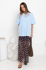 Myles Relaxed-Fit Tee - Blue - The Self Styler