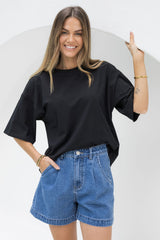 Koah Boxy-Fit Tee - Black - The Self Styler
