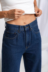 Micah High-Rise Wide-Leg Denim Jeans - Dark Wash - The Self Styler - The Self Styler