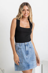 Vera Tank Top - Black - The Self Styler