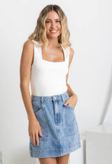 Vera Tank Top - White - The Self Styler