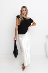 Avalon Off-The-Shoulder Top - Black - The Self Styler