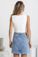 Vera Tank Top - White - The Self Styler