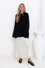 Stella Knit Jumper - Black - The Self Styler